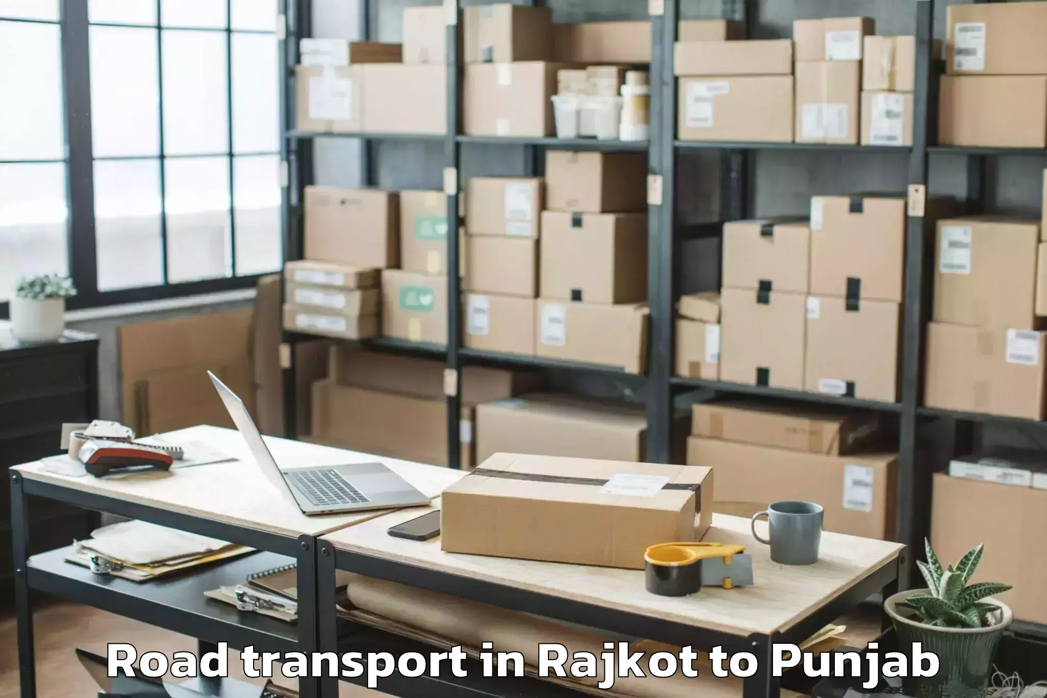 Affordable Rajkot to Ajnala Road Transport